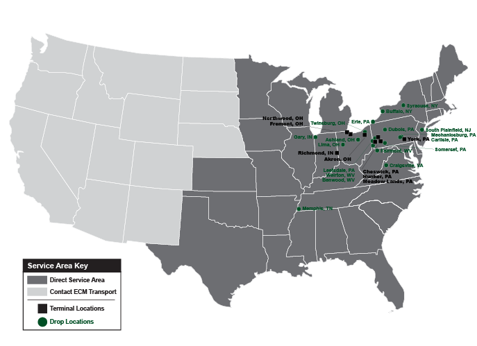 Extended ECM TRANSPORT Coverage Area